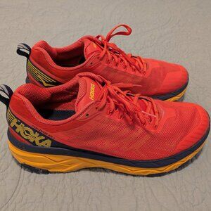 Hoka Challenger ATR 5 Shoes - Trail Runner - Red Orange 12